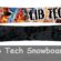 Lib Tech snowboard on mountain terrain