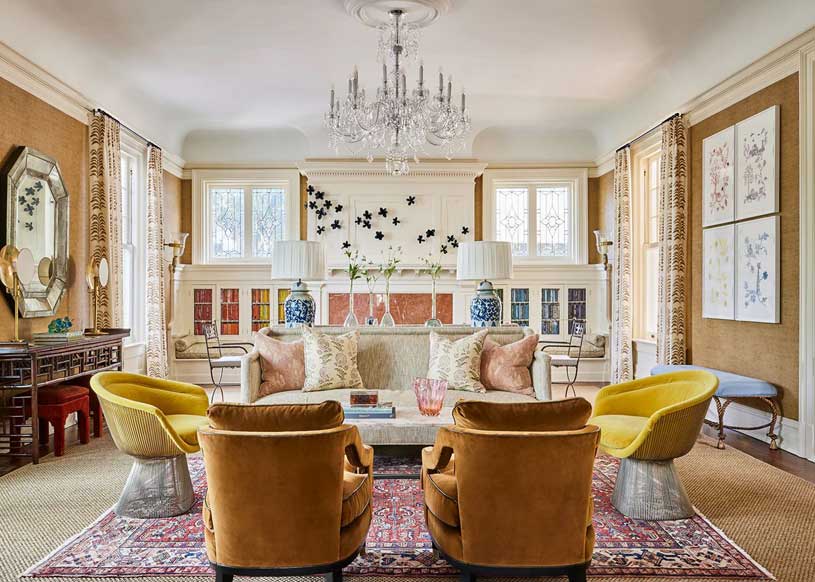 Renovated interior of Stovall House showcasing historic charm